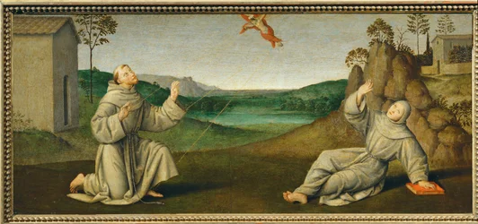 Heiliger Franz von Assisi empfängt die Stigmata