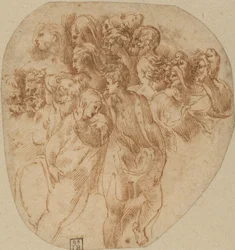 Figurenstudien (recto)