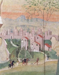 Ansicht der Stadt Prato (Detail)