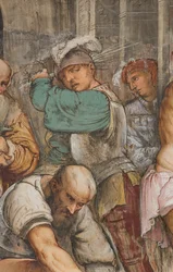 Zentraler Gang, Fünftes Südjoch, Geißelung Christi, Jerome Romanino