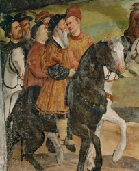 König Christians von Dänemark Besuch in Malpaga im Jahr 1474