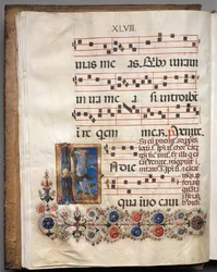 Antiphonar: Initiale, Engel, ca. 1470-1480
