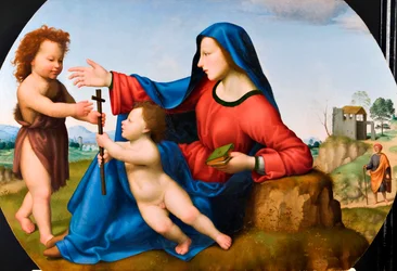 Madonna mit Kind und dem jungen Johannes dem Täufer