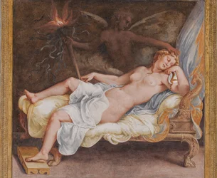 Hekubas Traum, das Trojanische Pferd, Kammer von Troja (Sala di Troia)