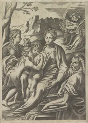 Heilige Familie mit dem jungen Johannes dem Täufer und Maria Magdalena