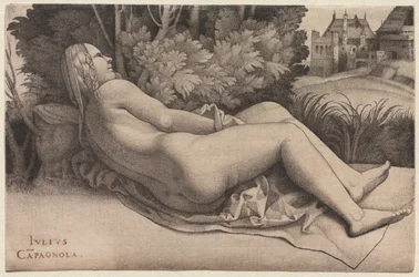 Venus, die in einer Landschaft ruht, ca. 1508-09