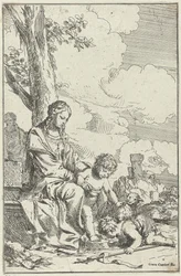 Heilige Familie mit dem jungen Johannes dem Täufer