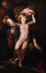 Die Heilige Familie. Die Rast auf der Flucht nach Ägypten, 1613-1615