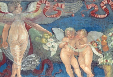 Fries aus der Camera con Fregio di Amorini (Detail)