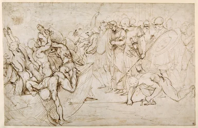 Neoptolemus nimmt Andromache nach dem Fall Trojas in Gefangenschaft