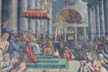 Die Schenkung Roms, Detail