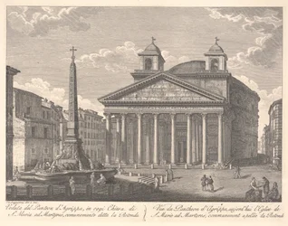 Ansicht des Pantheon von Agrippa