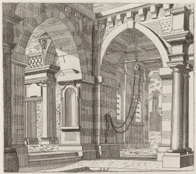 Architektonische Fantasie mit Torbögen