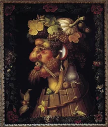Herbst. Allegorie über die Jahreszeiten. Gemälde von Giuseppe Arcimboldo (1527-1593). Louvre Museum