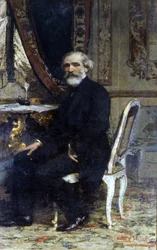 Porträt von Giuseppe Verdi, italienischer Komponist (1813-1901)