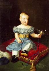 Porträt von Prinz Louis, Bourbon-Zwei Sizilien, Graf von Aquila als Kind
