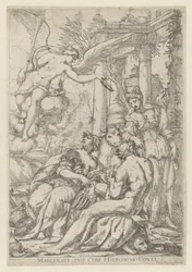 Allegorie mit Ruhm, Herkules und Europa