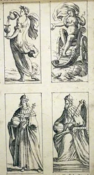 Tarotkarten des 17. Jahrhunderts von Giuseppe Maria Mitelli