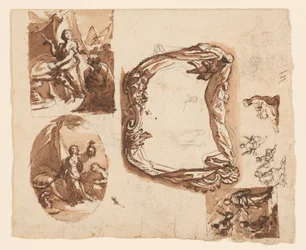 Judith und Holofernes und andere Studien (recto); Diana und Endymion (verso)
