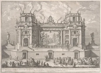 Die Seconda Macchina für die Chinea von 1761: Ein prächtiges Theater, 1761