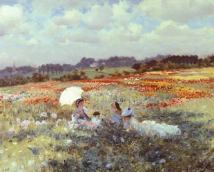 Felder in der Nähe von London