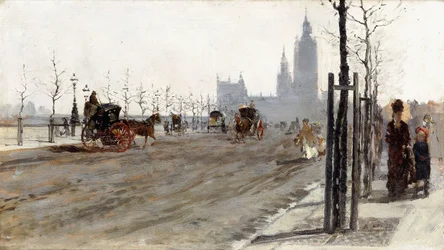 Der Victoria Embankment, London, 1875