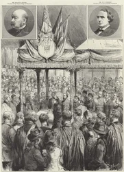 Die Königin legt den Grundstein für die neue medizinische Prüfungshalle am Victoria Embankment