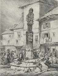 Croix de Chaudesaigues, 1831