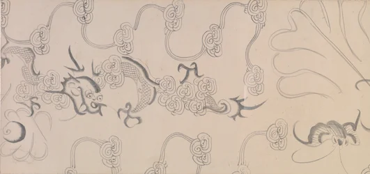 Detail von fünf Tributpferden