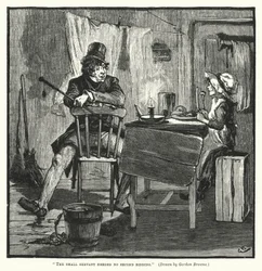 Der kleine Diener brauchte keine zweite Aufforderung