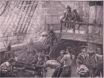 Admiral Rodney bombardiert Le Havre AD 1759