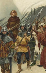 William Wallace wird zur Westminster Hall gebracht