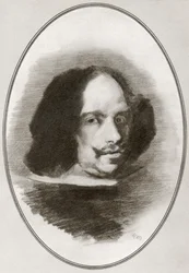 Diego Rodríguez de Silva y Velázquez, aus „Lebende Biographien großer Maler“