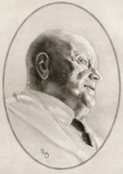 Jean Sibelius, geboren als Johan Julius Christian Sibelius, aus „Lebende Biographien großer Komponisten“