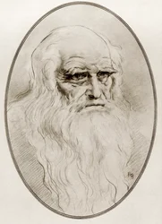 Leonardo di ser Piero da Vinci, aus „Lebende Biographien großer Maler“