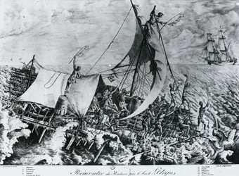 Schiffswrack der Fregatte Medusa (2. Juli)