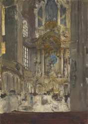Inneres der Frauenkirche in Dresden