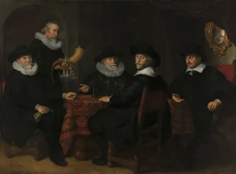 Porträt der Gouverneure der Kloveniersdoelen