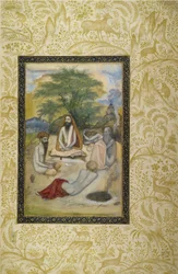 Fünf heilige Männer, ein Blatt aus dem St. Petersburg Album