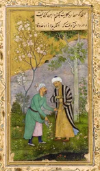 Saadi in einem Rosengarten, 1645