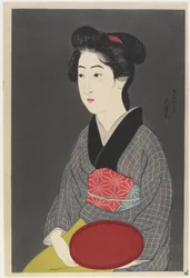 Frau mit einem Tablett, 1920