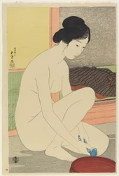 Frau beim Baden, Oktober 1915