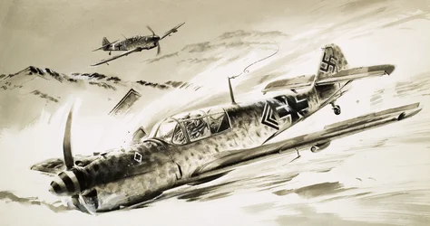 Unidentifiziertes deutsches Flugzeug