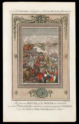 Die berühmte Schlacht am Boyne in Irland, 1690