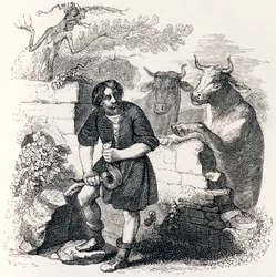 Der Mann und die Schlange - Fabeln von La Fontaine