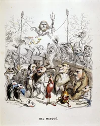 Der Maskenball der Tiere - von Grandville