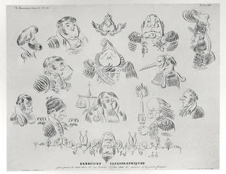 Kalligraphische Übungen, 1832