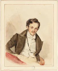 Porträt eines Freundes, wahrscheinlich Guiaud (1811-1876)