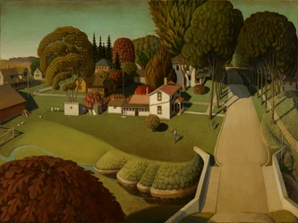 Das Geburtshaus von Herbert Hoover, West Branch, Iowa, 1931