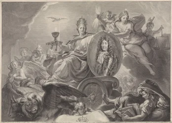 Allegorisches Porträt von Ludwig XIV., König von Frankreich